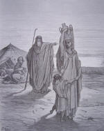 gravure dore bible - abraham renvoie agar_small