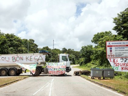 FRANCE-OVERSEAS-GUIANA-SOCIAL-LABOUR-STRIKE