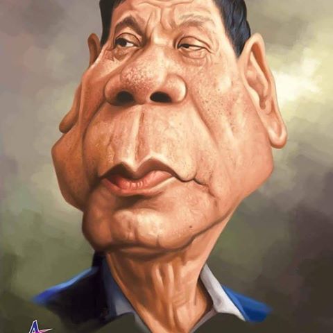 Résultat de recherche d'images pour "caricature duterte"