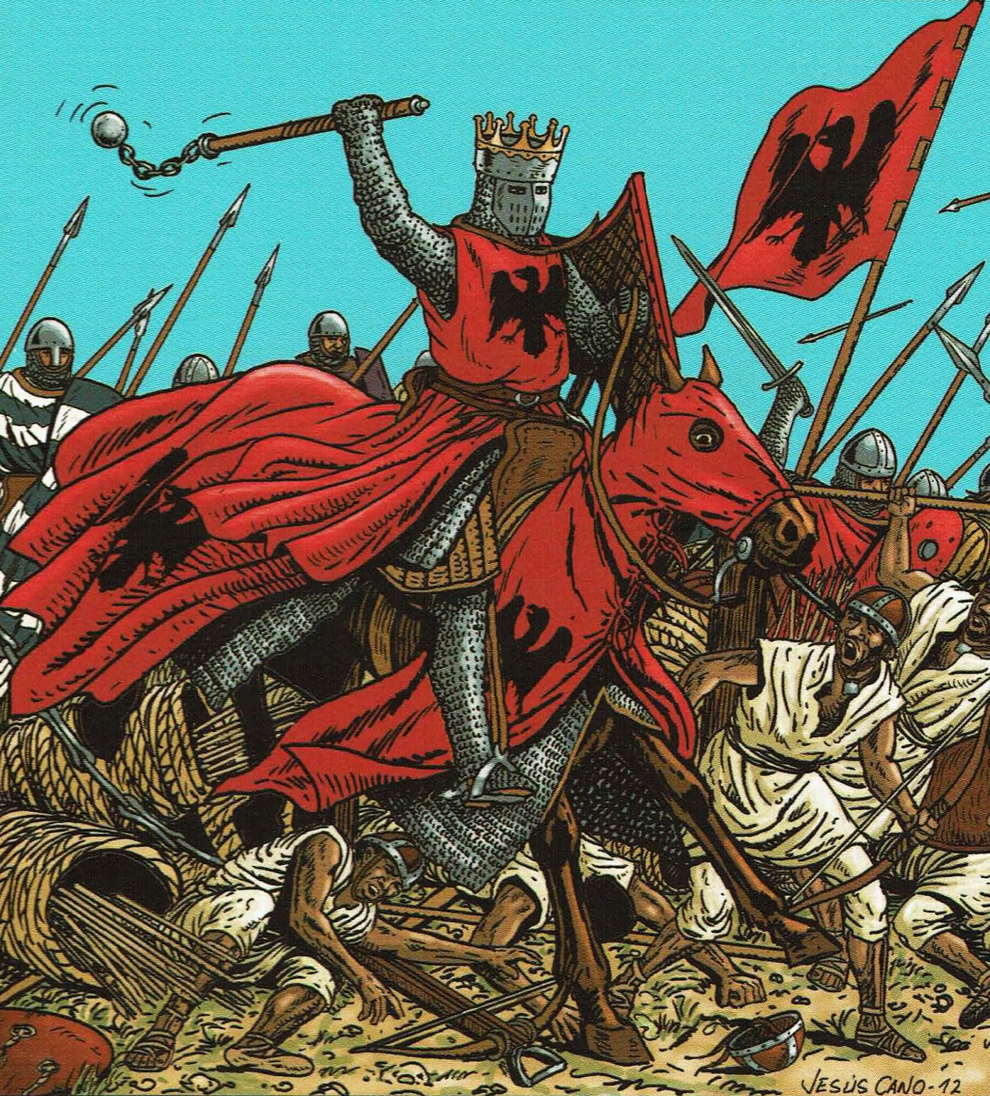 NavarraResiste.com: Navas de Tolosa 1212, el origen de las cadenas de Navarra